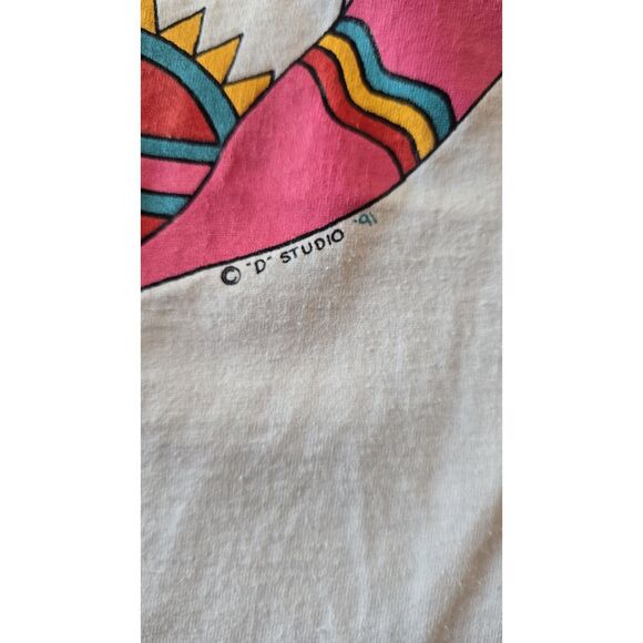 Single Stitch Native American Womans T Shirt Aldo Ray VTG Single Stitch 1991 XL - Picture 3 of 7